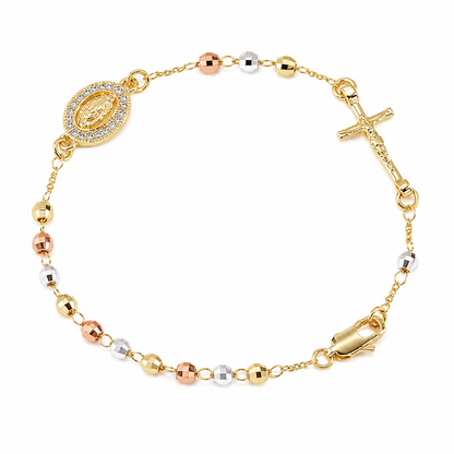 Pulsera rosario - acabado premium