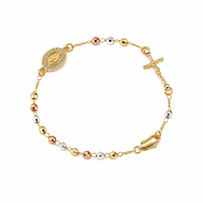 Pulsera rosario - acabado premium